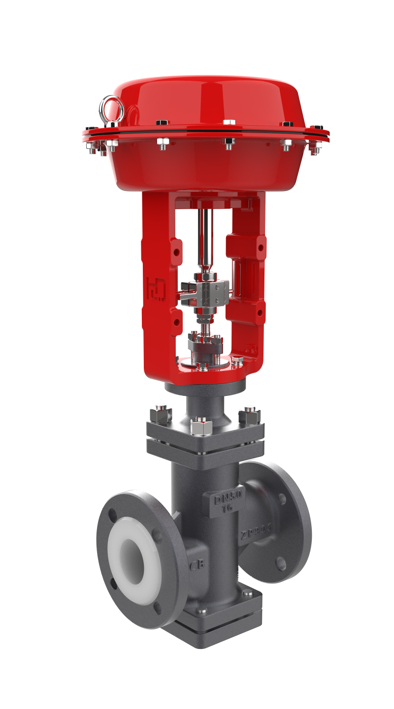 气（电）动衬氟单座调节阀样本